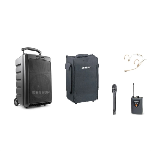 Senrun EP900 højttaler 180W m/1 x: modtager, headset og mikrofon